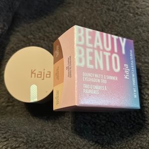 KAJA BEAUTY BENTO bouncy Matte & Shimmer eyeshadow trio chocolate dahlia